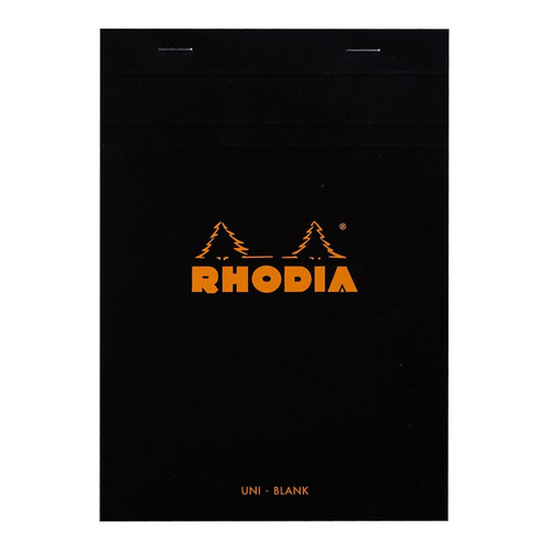 Rhodia Bloc Pad No. 16 A5 Blank Black