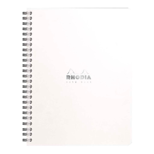 Rhodia Classic Notebook Spiral A5+ Lined White