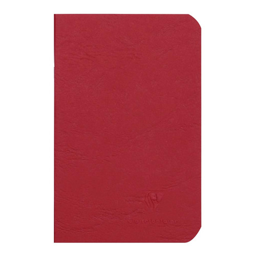 Age Bag Notebook Pocket Blank Red