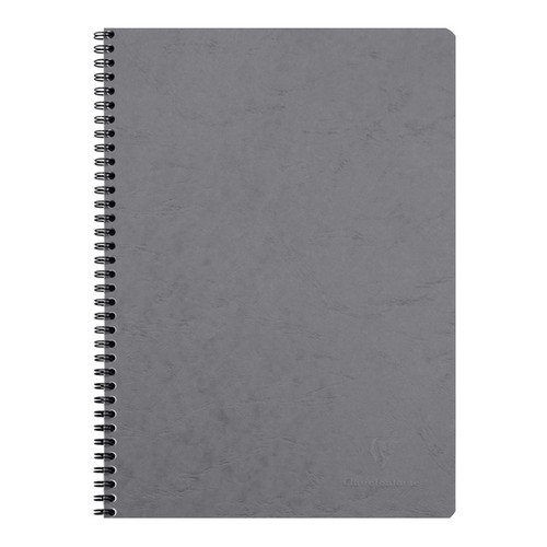 Age Bag Spiral Notebook A4 Lined Grey