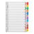 Icon Cardboard Indices with Reinforced Tabs 1-12 Coloured