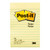 Post-it Lined Notes 660 101x152mm Yellow 100sh