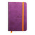 Rhodiarama Hardcover Notebook Pocket Lined Purple