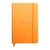 Rhodiarama Hardcover Notebook Pocket Lined Orange
