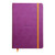 Rhodiarama Hardcover Notebook A5 Lined Purple