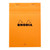 Rhodia Bloc Pad No. 16 A5 Lined Orange