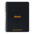 Rhodia Classic Notebook Spiral A5+ Lined Black