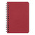 Age Bag Spiral Notebook Pocket Lined Red