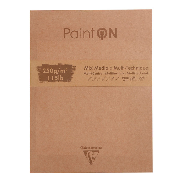 PaintON Pad Kraft Cover Assorted 23x30.5cm 50sh