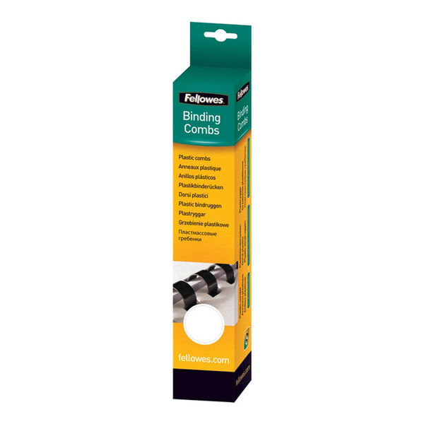 Fellowes Plastic Binding Coils 10mm White, Pack of 25