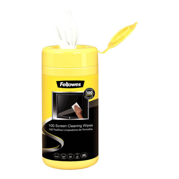 Fellowes Screen Cleaning Wipes, Pack of 100