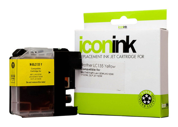 Icon Compatible Brother LC135 Yellow Ink Cartridge