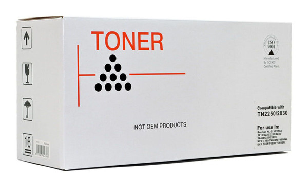 Icon Compatible Brother TN2250 TN2030 Black Toner Cartridge