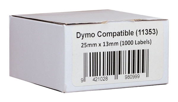 Icon Compatible Dymo LW Labels 25x13mm 1000 Roll