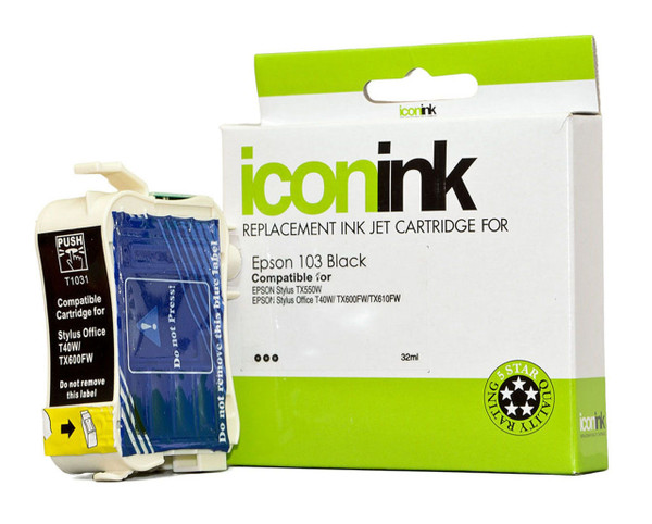 Icon Compatible Epson 103 Black Ink Cartridge