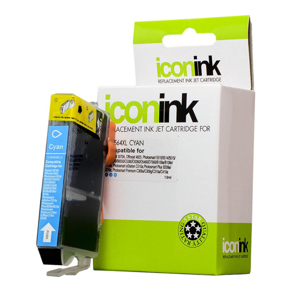 Icon Compatible HP 564 Cyan XL Ink Cartridge (CB323WA)