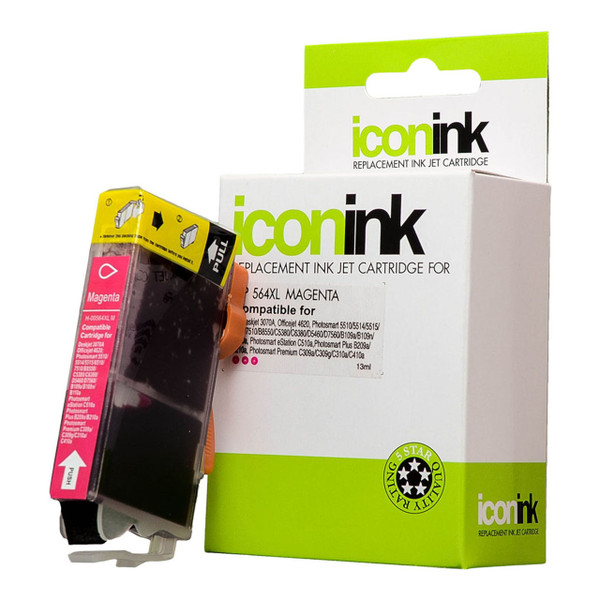 Icon Compatible HP 564 Magenta XL Ink Cartridge (CB324WA)