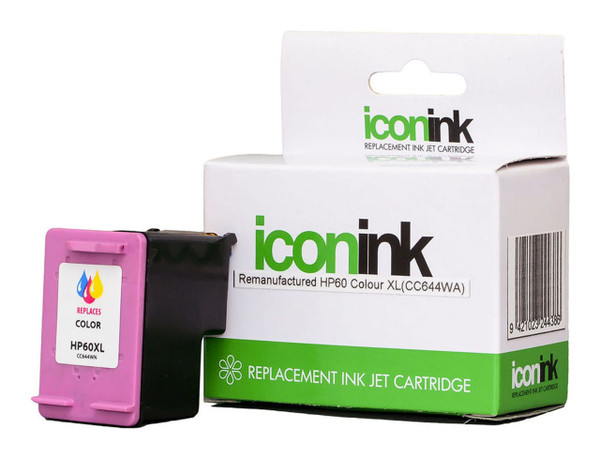 Icon Remanufactured HP 60 Colour XL Ink Cartridge (CC644WA)