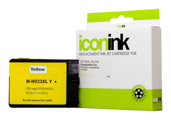 Icon Compatible HP 933 XL Yellow Ink Cartridge (CN056AA