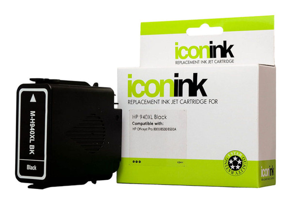 Icon Compatible HP 940 Black XL Ink Cartridge (C4906AA)