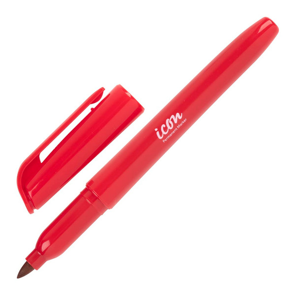 Icon Permanent Marker Pen Style Red