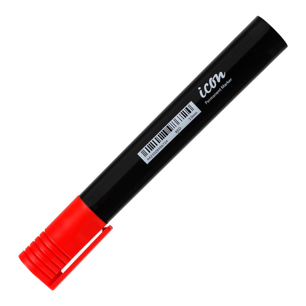 Icon Permanent Marker Bullet Tip Red