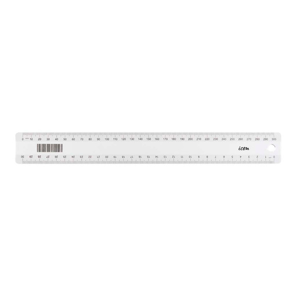 Icon Ruler Clear 30cm