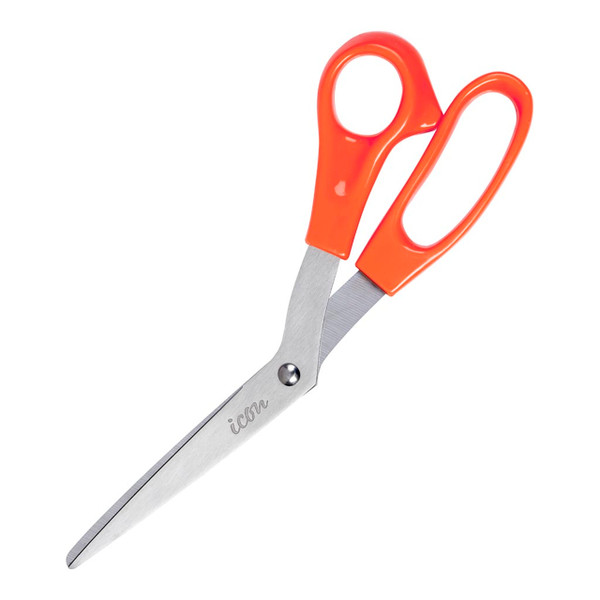 Icon Scissor 8 Inch Orange Handle