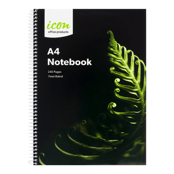 Icon Spiral Notebook A4 Soft cover 240 pg