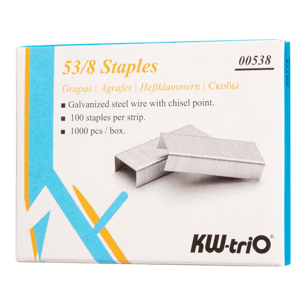 KW-triO Staples 53/8, Pack of 1000