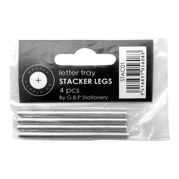 OSC Letter Tray Stackers Metal, Pack of 4