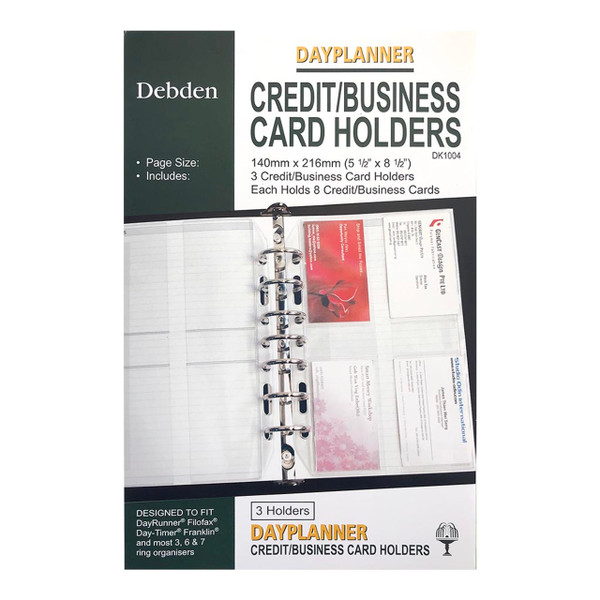 Debden Desk Dayplanner Card Holder, Pack of 3