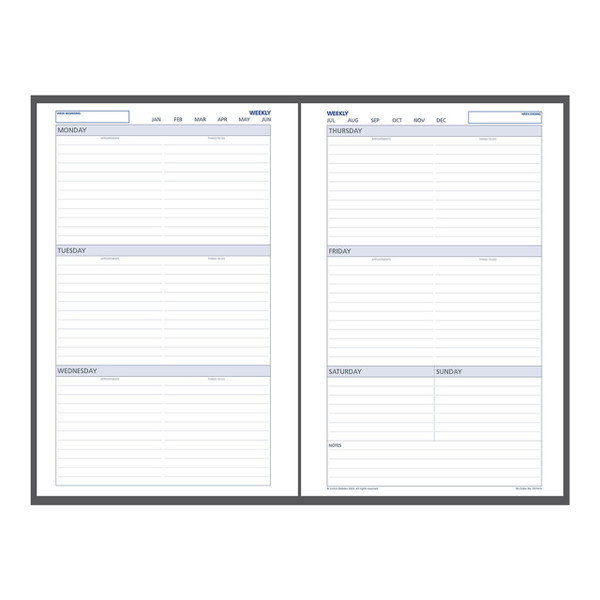 Debden Desk Dayplanner Refill Undated Week to View
