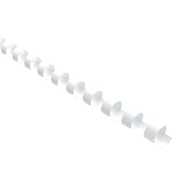 Icon Binding Coil Plastic 16mm White, Pack of 25
