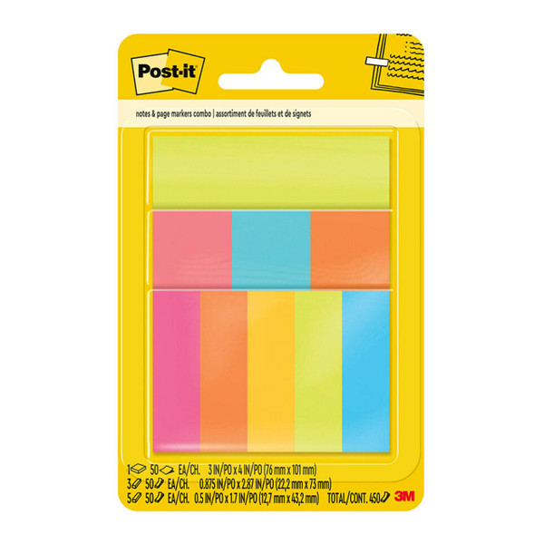 Post-it Notes and Page Markers 670-COMBO Assorted Pack