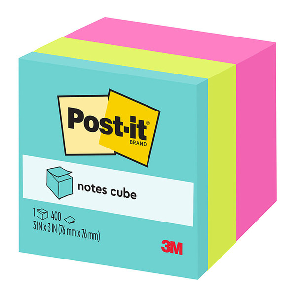 Post-it Notes Memo Cube 2027-RCR 76x76mm Pink Wave 400sh