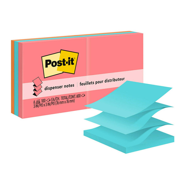 Post-it Pop Up Notes R330-AN 76x76mm Poptimistic (Cape Town), Pack of 6