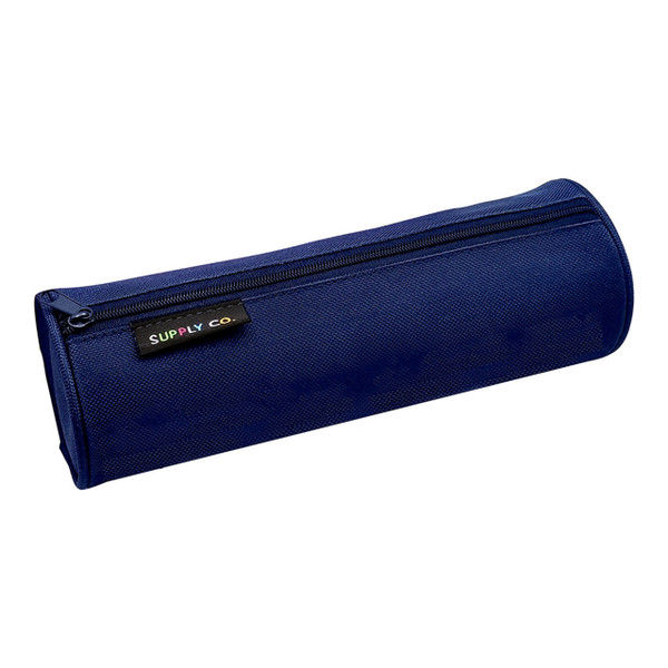 Supply Co Recycled Pencil Case Tube Navy 21x8cm