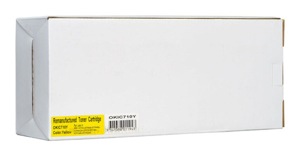 Icon Compatible OKI C710 711 Yellow Toner Cartridge (44318609)