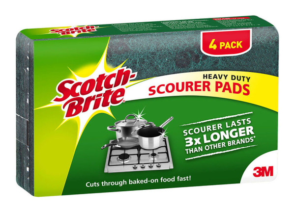 Scotch-Brite Scouring Pad Heavy Duty, Pack of 4