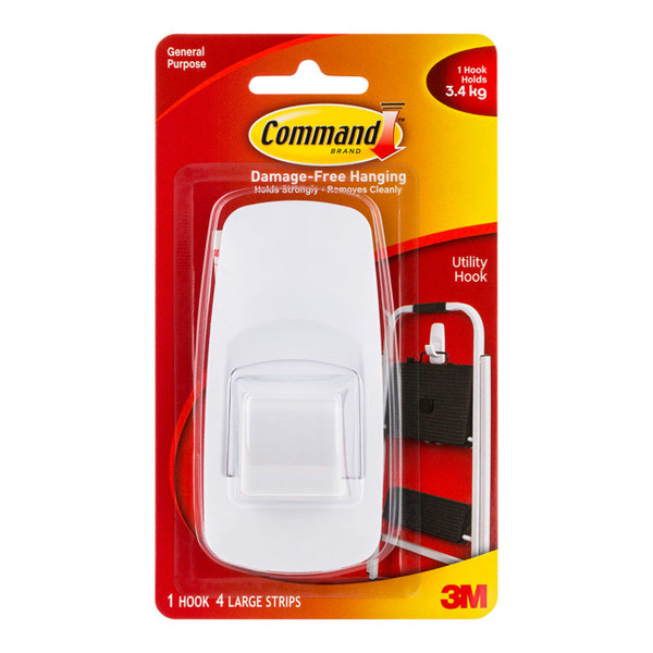 Command Hook 17004 Jumbo White