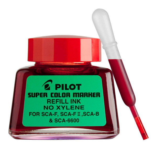 Pilot Super Colour Permanent Marker Refill Red 30ml (SCA-RF-R)