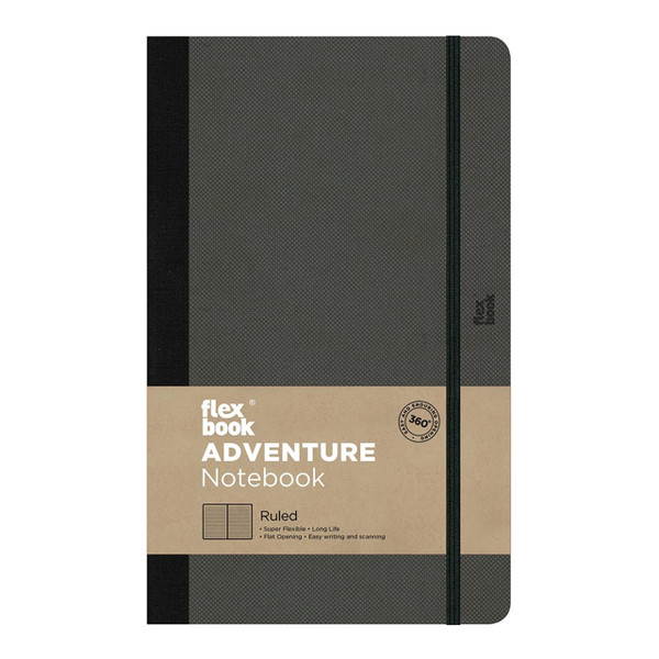 Flexbook Adventure Notebook Medium Ruled Off-Black