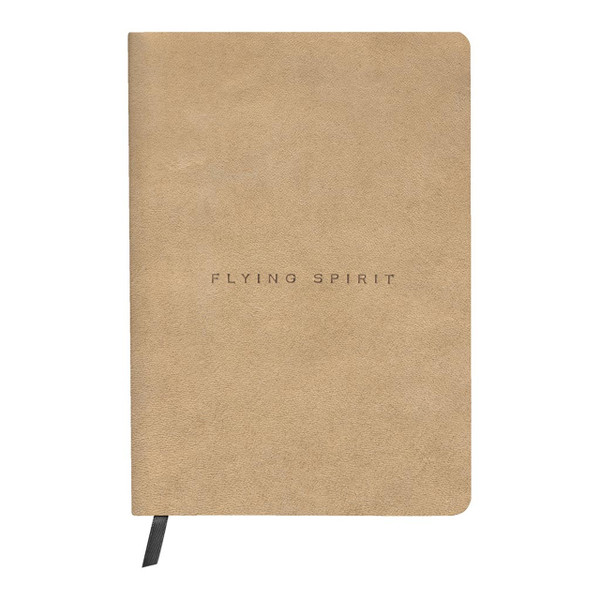 Flying Spirit Leather Journal A5 Lined Beige