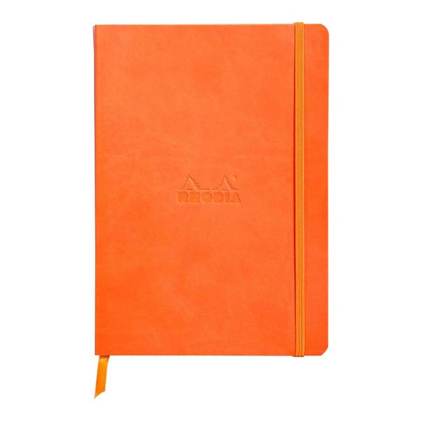 Rhodiarama Softcover Notebook A5 Lined Tangerine