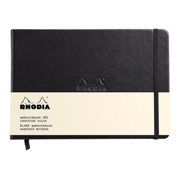 Rhodia Webnotebook Landscape A5 Blank Black