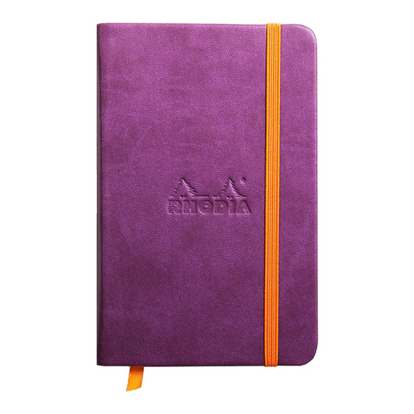 Rhodiarama Hardcover Notebook Pocket Lined Purple