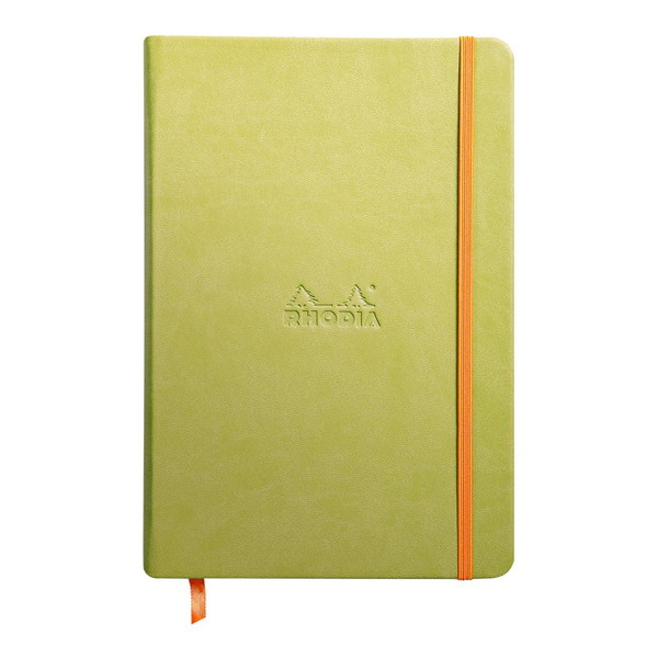 Rhodiarama Hardcover Notebook A5 Blank Anise Green