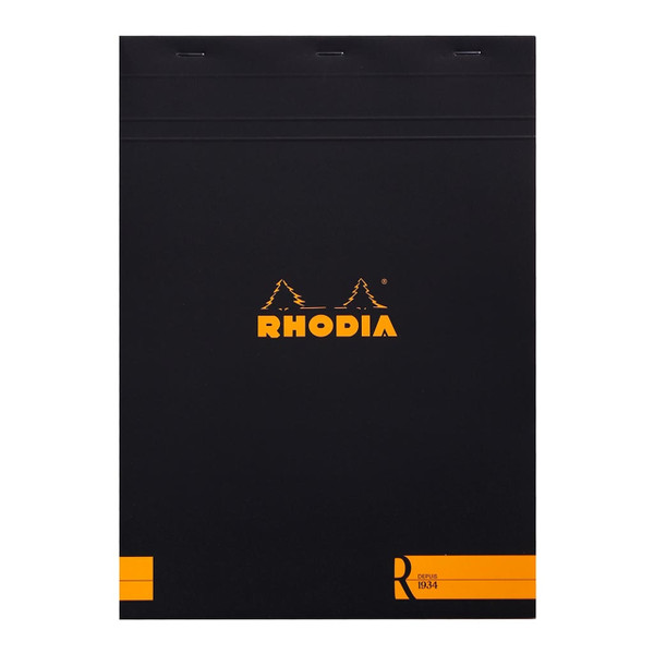 Rhodia le R Pad No. 18 A4 Lined Black