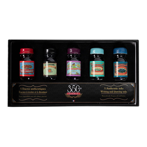 Jacques Herbin 350th Anniversary Ink 10ml, Pack of 5